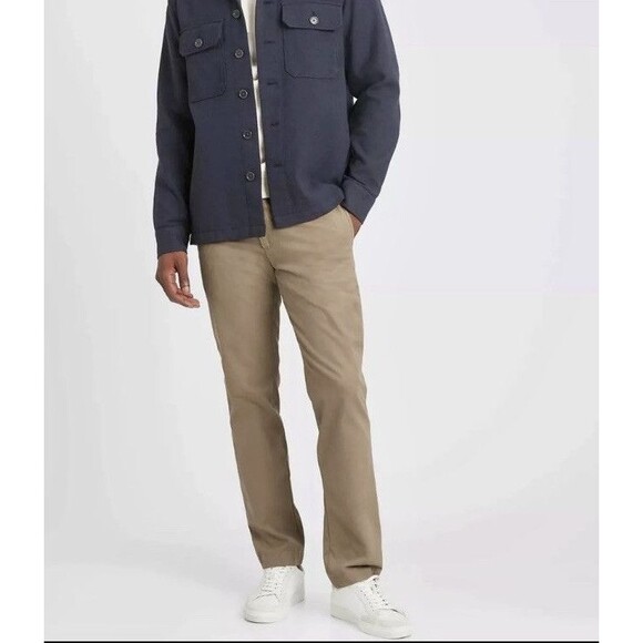 Banana Republic Men’s Aiden Chino Slim Fit Khaki Pants Size 34x30 - Picture 2 of 13